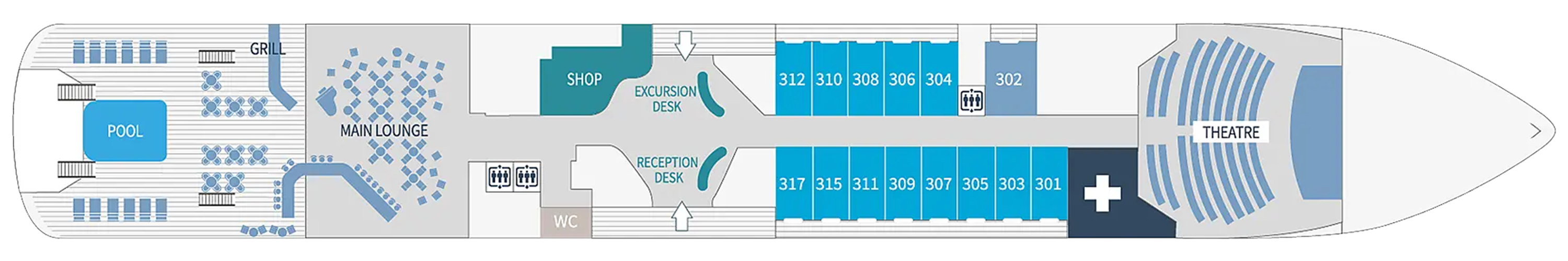 Ponant, Le Champlain Deck 3.png